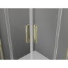 Mexen Exo quadratische Schiebeduschkabine 85 x 85 cm, transparent, gold - 8111-085-085-50-00