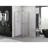 Mexen Exo quadratische Duschkabine zum Schieben 95 x 95 cm, transparent, gold - 8111-095-095-50-00