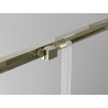 Mexen Exo quadratische Duschkabine zum Schieben 95 x 95 cm, transparent, gold - 8111-095-095-50-00