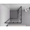 Mexen Exo Quadratische Duschkabine, Schiebetür 85 x 85 cm, transparent, schwarz - 8111-085-085-70-00