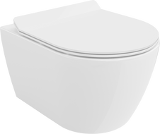 Mexen Carmen WC-Schüssel Randlos mit slim Sitz und Absenk-Automatik, duroplast, Weiß - 30880100