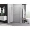 Mexen Exo fünfeckige Duschkabine mit Drehtür 90 x 80 cm, transparent, chrom - 812-090-080-01-00