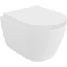 Mexen Carmen WC-Schüssel Rimless mit langsam schließendem, hartem Sitz, Duroplast, glänzend weiß - 30880200