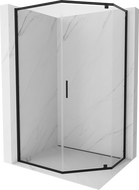 Mexen Exo fünfeckige Duschecke 90 x 80 cm, transparent, schwarz - 812-090-080-70-00