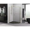 Mexen Exo Fünfeck-Duschkabine schwenkbar 100 x 80 cm, transparent, gold - 812-100-080-50-00