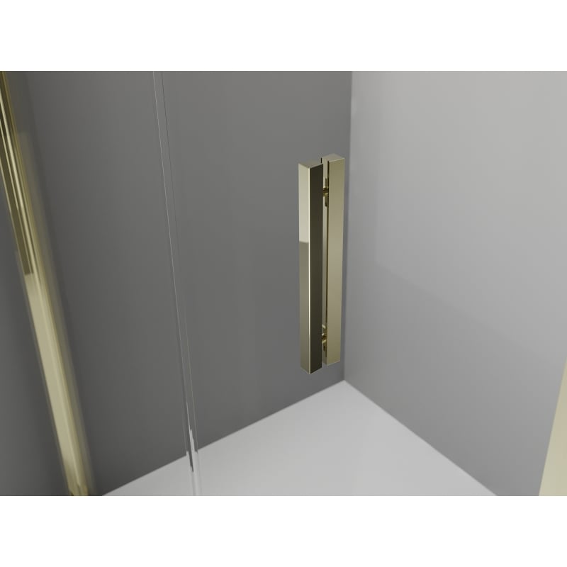 Mexen Exo faltbare Duschabtrennung 110 cm, transparent, gold - 816-110-000-50-00