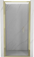 Mexen Exo faltbare Duschtür 120 cm, transparent, golden - 816-120-000-50-00