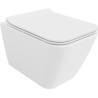 Mexen Cube WC-Schüssel Rimless mit Slim-Absenkautomatik, Duroplast, glänzend weiß - 30924000