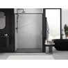 Mexen Exo Schiebetür für Dusche 180 cm, transparent, schwarz - 8151-180-000-70-00