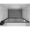 Mexen Exo schiebetür Dusche 190 cm, transparent, schwarz - 8151-190-000-70-00