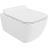 Mexen Margo Rimless WC-Schüssel mit langsam schließendem Slim-Sitz aus Duroplast, glänzend weiß - 30420800
