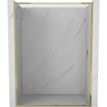 Mexen Exo Schiebeduschtüren 200 cm, transparent, gold - 8151-200-000-50-00