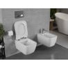 Mexen Margo Rimless WC-Schüssel mit langsam schließendem Slim-Sitz aus Duroplast, glänzend weiß - 30420800