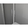 Mexen Exo doppelflügelige Duschkabine 110 cm, transparent, Chrom - 8182-110-000-01-00