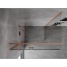Mexen Mist-H T Duschkabine schwenkbar links 105 x 75 cm, transparent, gebürstetes Kupfer - 8A5T-105-075-65-00-L
