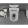 Mexen Lena WC-Schüssel Rimless mit Soft-Close Slim Sitz, Duroplast, weiß/goldenes Karo-Muster - 30224009