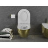 Mexen Lena WC-Schüssel Rimless mit langsam schließendem Slim-Sitz, Duroplast, weiß/goldenes Schuppenmuster - 30224008