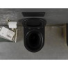 Mexen Lena WC-Schüssel Rimless mit Soft-Close-Slim-Sitz, Duroplast, schwarz matt/gold - 30224076