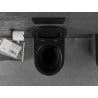 Mexen Lena WC-Schüssel Rimless mit Absenkautomatik Slim, Duroplast, schwarz matt/silbernes Schuppenmuster - 30224072