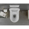 Mexen Lena Rimless WC-Schüssel mit Soft-Close-Slim-Deckel, Duroplast, Weiß/Gold - 30224006