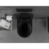 Mexen Lena WC-Schüssel Rimless mit Soft-Close Slim Sitz, Duroplast, Schwarz Matt/Silber - 30224074