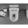 Mexen Lena WC-Schüssel Rimless mit softclose Slim-Sitz, Duroplast, weiß/goldene Linie - 30224005