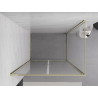Mexen Exo Schwenkbare Duschkabine 120 x 75 cm, transparent, gold - 814-120-075-50-00