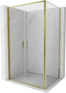 Mexen Exo Schwenkbare Duschkabine 120 x 75 cm, transparent, gold - 814-120-075-50-00
