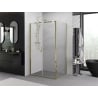 Mexen Exo Schwenkbare Duschkabine 120 x 80 cm, transparent, gold - 814-120-080-50-00