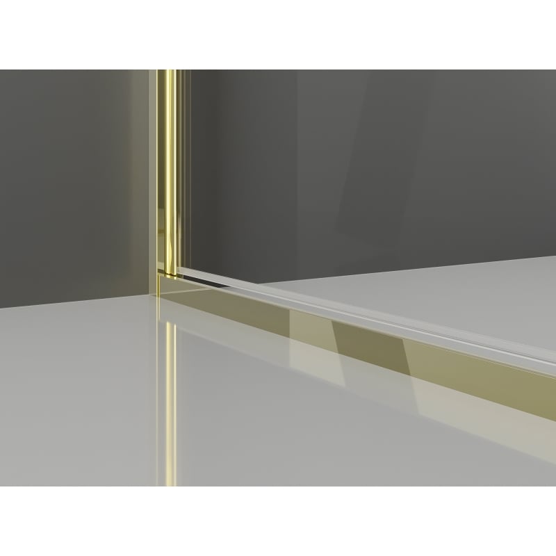 Mexen Exo Duschkabine klappbar 120 x 120 cm, transparent, gold - 814-120-120-50-00
