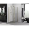 Mexen Exo Duschkabine klappbar 120 x 120 cm, transparent, gold - 814-120-120-50-00