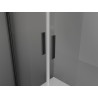 Mexen Exo Duschkabine zum Öffnen 80 x 110 cm, transparent, schwarz - 814-080-110-70-00