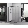 Mexen Exo Pendelduschkabine 100 x 120 cm, transparent, schwarz - 814-100-120-70-00