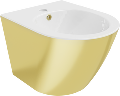 Mexen Lena wandmontiertes Bidet, Weiß/Gold - 35224806