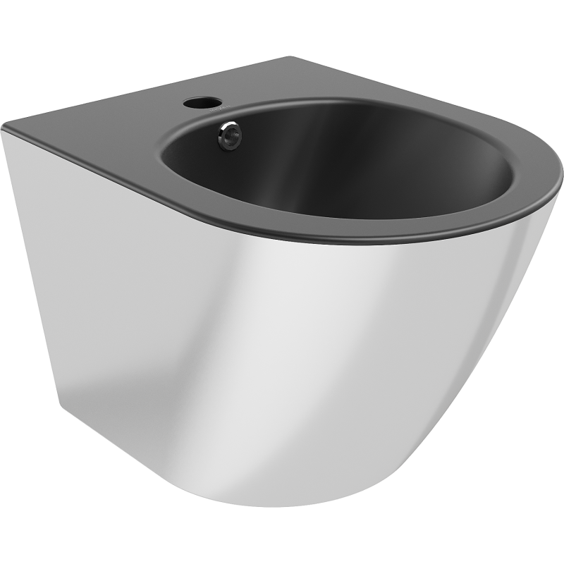 Mexen Lena Hänge-Bidet, Schwarz matt/Silber - 35224874