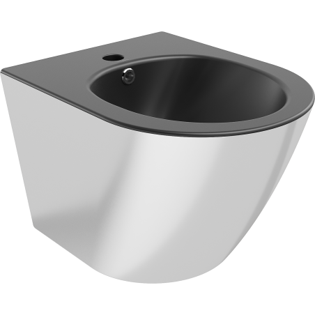 Mexen Lena Hänge-Bidet, Schwarz matt/Silber - 35224874