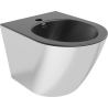 Mexen Lena hängendes Bidet, schwarz matt/silber - 35224874