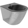 Mexen Lena hängendes Bidet, schwarze Matte/Silber-Schuppenmuster - 35224872