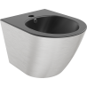 Mexen Lena hängendes Bidet, schwarzmatt/silberne Linienmuster - 35224873