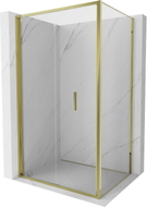 Mexen Exo faltbare Duschkabine 100 x 110 cm, transparent, gold - 816-100-110-50-00