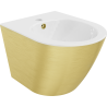 Mexen Lena Hänge-Bidet, weiß/goldenes Linienmuster - 35224807