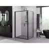 Mexen Exo faltbare Duschkabine 95 x 110 cm, transparent, schwarz - 816-095-110-70-00