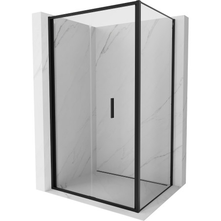 Mexen Exo klappbare Duschkabine 110 x 85 cm, transparent, schwarz - 816-110-085-70-00