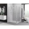Mexen Exo duschkabine, schwenkbar 85 x 110 cm, transparent, chrom - 817-085-110-01-00