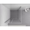 Mexen Exo Schwenkbare Duschkabine 120 x 120 cm, transparent, chrom - 819-120-120-01-00