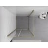 Mexen Exo Duschkabine schwenkbar 110 x 110 cm, transparent, gold - 819-110-110-50-00