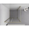 Mexen Exo Duschkabine zum Aufklappen 120 x 120 cm, transparent, gold - 819-120-120-50-00