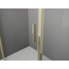 Mexen Exo Schwingbare Duschkabine 150 x 120 cm, transparent, gold - 819-150-120-50-00