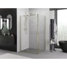 Mexen Exo Schwingduschkabine 155 x 120 cm, transparent, gold - 819-155-120-50-00
