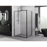 Mexen Exo Duschkabine schwenkbar 95 x 110 cm, transparent, schwarz - 819-095-110-70-00